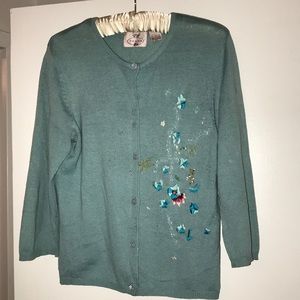 Tocca evening cardigan silk-cashmere blend size L